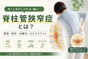 脊柱管狭窄症の鍼灸施術イメージ
