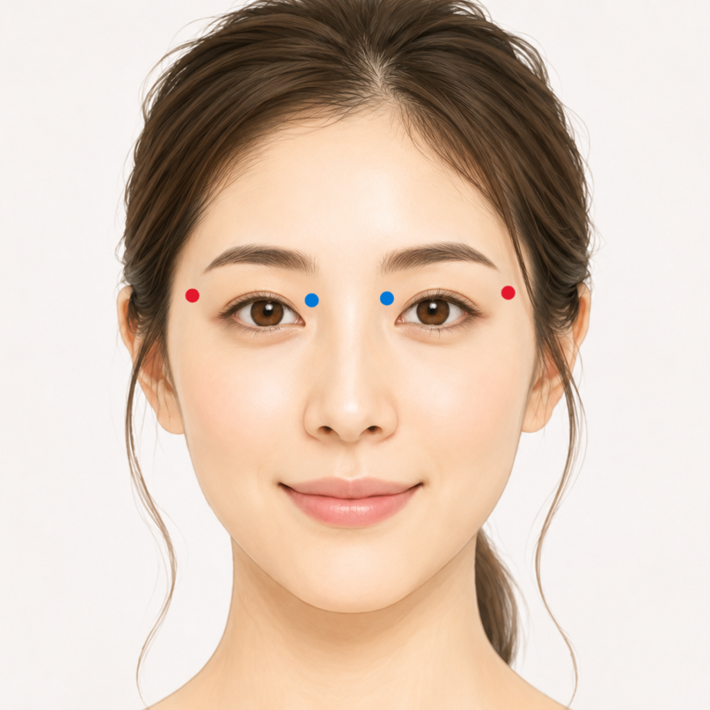 眼精疲労と東洋医学の関係をイメージしたイラスト